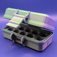 10 Vial Case Green\Purple Matte