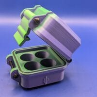 4 Vial Case Green\Purple Matte