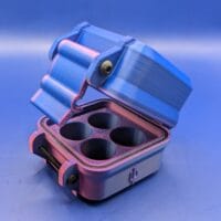 4 Vial Case Red\Blue Matte