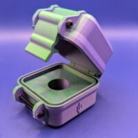 Single Vial Case Green\Purple Matte